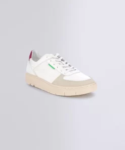 Kickers Femme Chaussures Kick Allow Blanc Bordeaux | Blanc