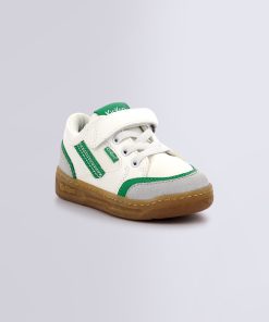 Kickers Enfant Garçon Kouic Blanc Vert | Blanc