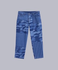 Kickers Femme Men's Kick Jean Bleu Camouflage | Bleu