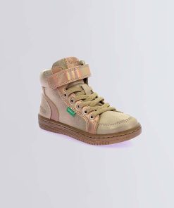 Kickers Enfant Fille Lolastic Beige Champagne | Or