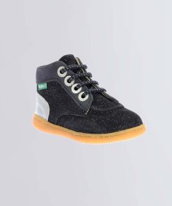 Kickers Enfant Fille Kickiconic Marine Argent | Marine